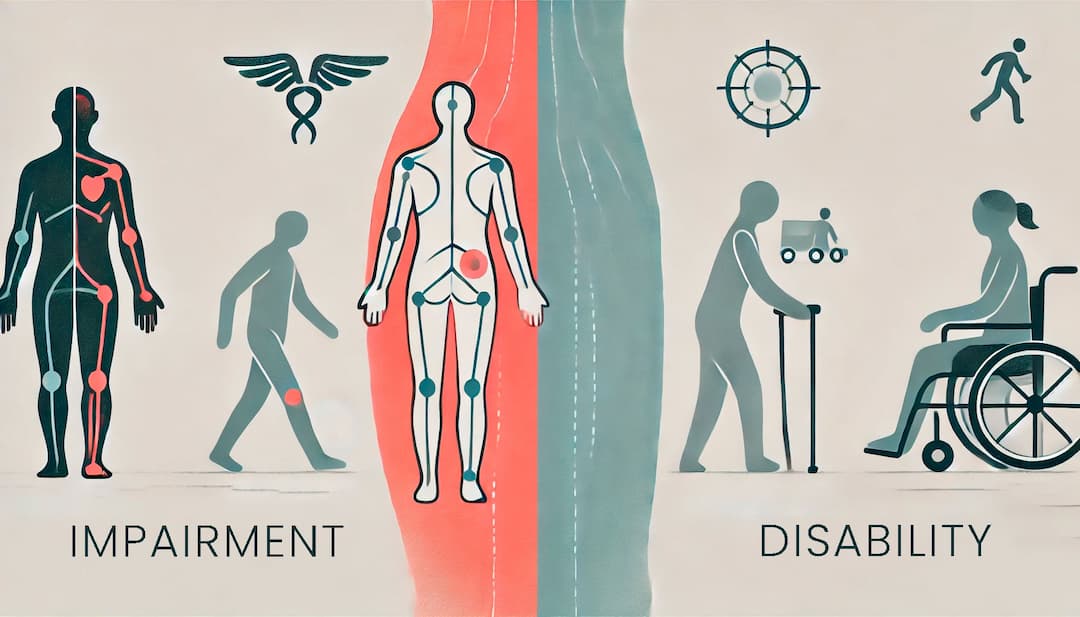 impairment vs disability