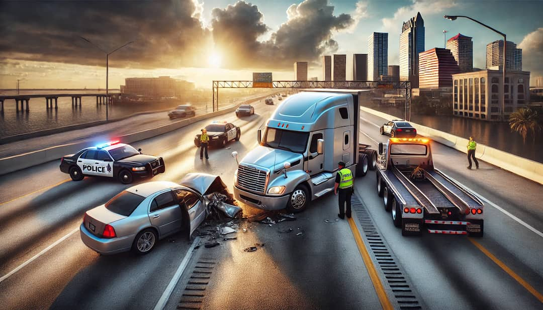 Proving negligence in a truck crash in tampa