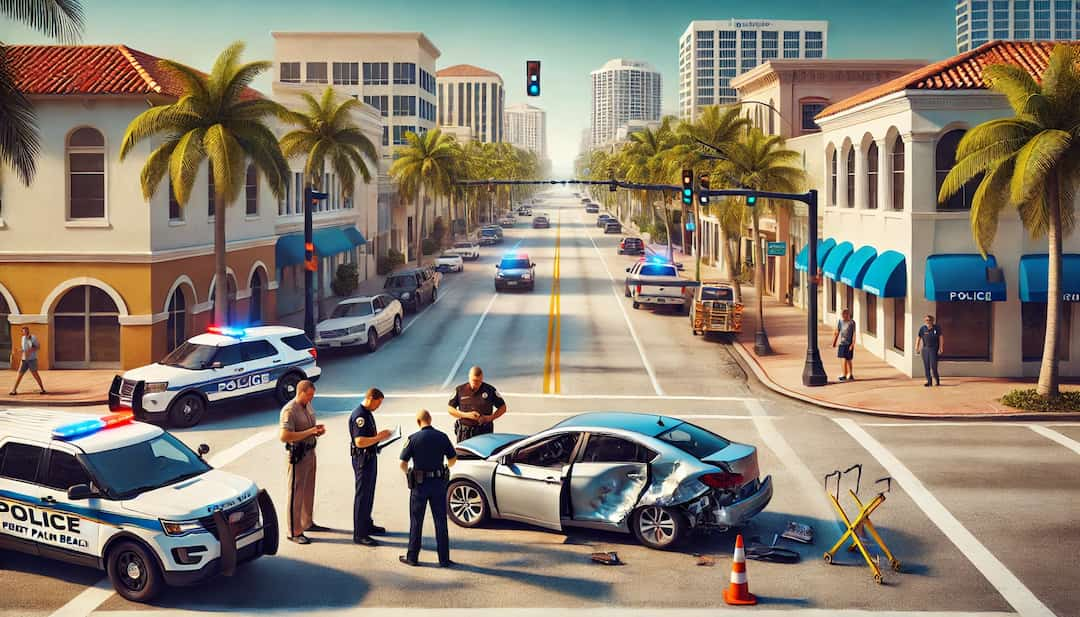 what to tell the police after a west palm beach car accident