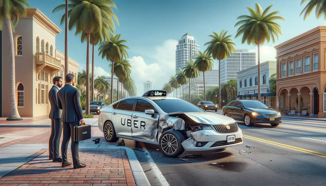 determining liability in an uber accident case in west palm beach