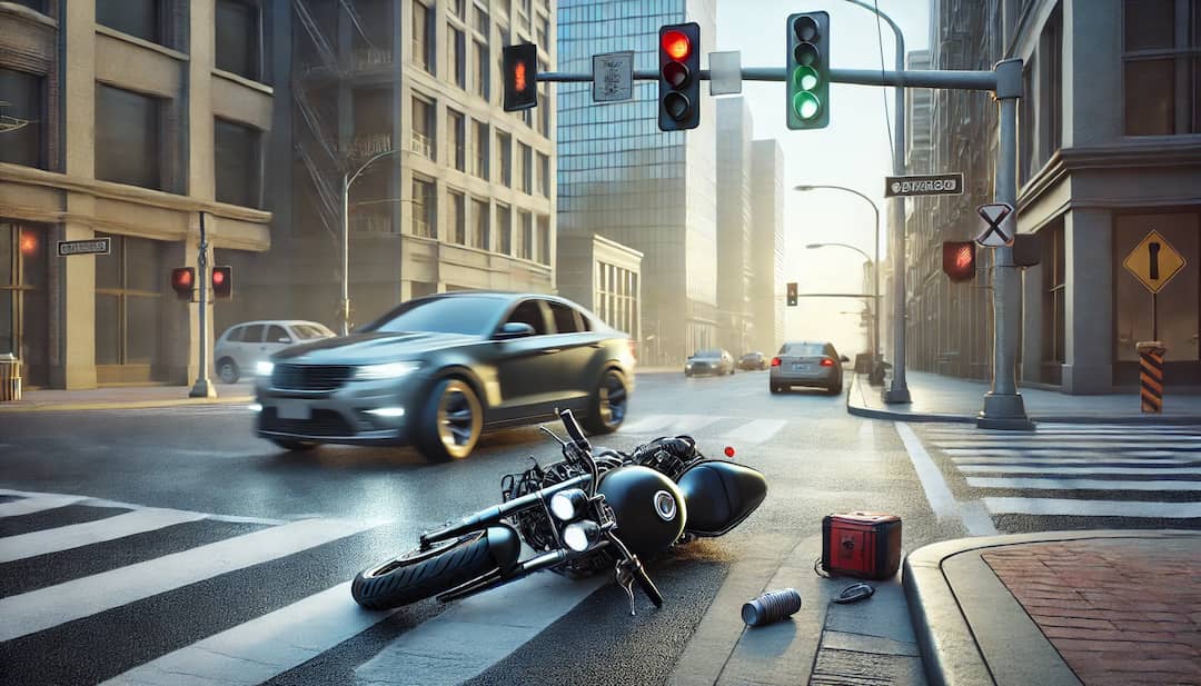 what is the most common type of collision between cars and motorcycles?